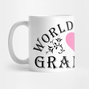 World's Best Grandma Pink Heart Mug